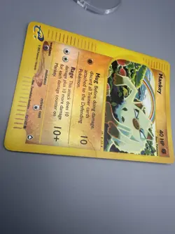 Pokemon Mankey 092/147 Aquapolis Reverse Holo Common 40 HP Basic 2002 - Image 3