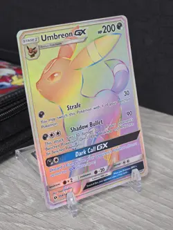 Pokemon Card TCG Umbreon GX 154/149 Sun & Moon Base Set 2017 Secret Rare Rainbow - Image 1