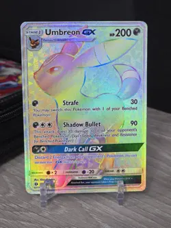 Pokemon Card TCG Umbreon GX 154/149 Sun & Moon Base Set 2017 Secret Rare Rainbow - Image 3