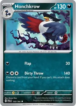 Honchkrow (132/193) Paldea Evolved - Pokemon TCG [Near Mint] - Image 1