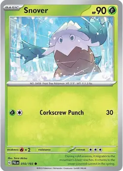 Snover - 010/193 - Common - Paldea Evolved - Pokemon - NM/M - Image 1