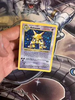 Pokemon TCG - Alakazam - 1/102 - Rare Holo - Shadowless - Base Set LP (HPL) - Image 3
