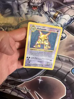 Pokemon TCG - Alakazam - 1/102 - Rare Holo - Shadowless - Base Set LP (HPL) - Image 5