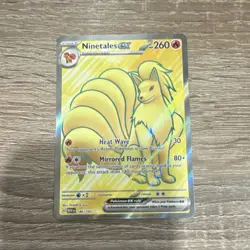 Pokemon Ninetales EX 186/165 Scarlet & Violet 151 Ultra Rare Full Art Holo NM - Image 1