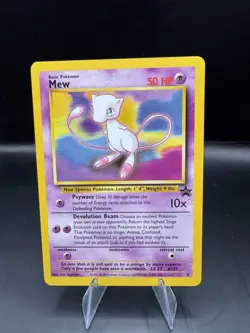 Pokemon Mew #8 Black Star Promo 8 Non Holo WOTC 1999-2000 Vintage NEAR MINT/NM+ - Image 1