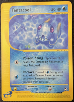 Tentacool 113/147 - Aquapolis 2002 -NM Near Mint E-Series Vintage WOTC Pokemon - Image 3