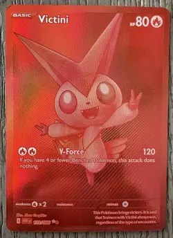 Pokemon TCG - White Flare Black Bolt - Victini EX 172/086 Full Art Red Holo - Image 2