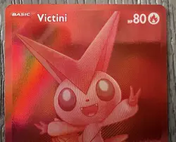 Pokemon TCG - White Flare Black Bolt - Victini EX 172/086 Full Art Red Holo - Image 3