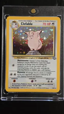 1999 POKEMON JUNGLE #1 CLEFABLE-HOLO Never Played Mint - Image 1