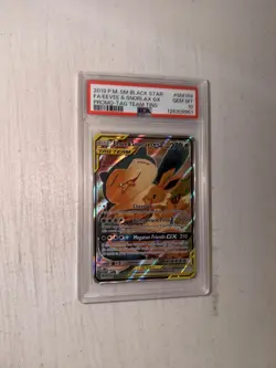 Eevee & Snorlax GX SM169 Tag Team Tin Promo BSP GEM MINT PSA 10 NEW CERT - Image 1