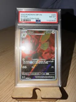 Pokemon TCG Scizor 205/197 Obsidian Flames Full Art Holo Rare - Image 1