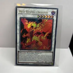 2020 Yu-Gi-Oh! TCG 1st Edition- Red Rising Dragon Ultra Rare SDCK-EN048 NM - Image 1