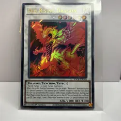 2020 Yu-Gi-Oh! TCG 1st Edition- Red Rising Dragon Ultra Rare SDCK-EN048 NM - Image 2