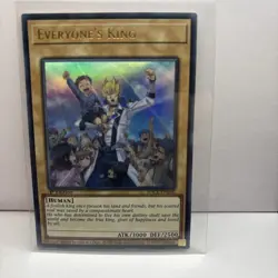 2020 Yu-Gi-Oh! 1st Edition - Everyone’s King (Human) SDCK-EN050 Super Rare - Image 1