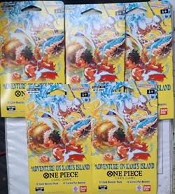 One Piece OP-15 Booster Pack Bundle x5 SEALED Adventure On Kami's Island 🔥 TCG - Image 1