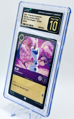 🌟POP 2 DEMO🌟2023 Lorcana-The 1st Chapter DEMO OLAF 52/204 CGC 10 PRISTINE - Image 3