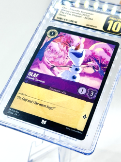 🌟POP 2 DEMO🌟2023 Lorcana-The 1st Chapter DEMO OLAF 52/204 CGC 10 PRISTINE - Image 5