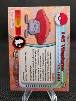 2000 Topps Chrome Pokemon # 45 Vileplume "Sparkle Chrome " - Image 2