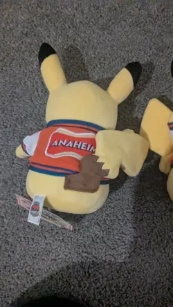 2025 Pokemon World Championships Anaheim Exclusive Varsity Pikachu Plushie Plush - Image 2