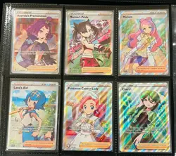 Pokemon TCG Full Art Trainer Lot Of 6 All NM Illustration Marnie - Image 1