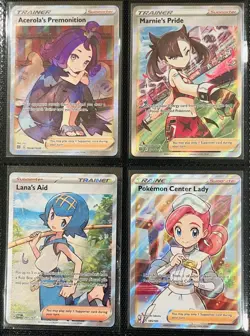 Pokemon TCG Full Art Trainer Lot Of 6 All NM Illustration Marnie - Image 2