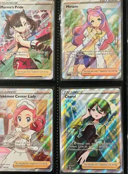 Pokemon TCG Full Art Trainer Lot Of 6 All NM Illustration Marnie - Image 3