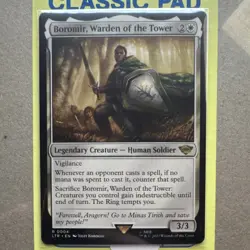 Boromir, Warden of the Tower - Universes Beyond LOTR Rare Creature White 4 - Image 1