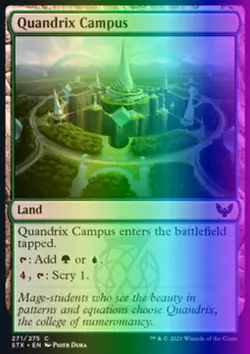 MTG Quandrix Campus (271) Strixhaven School of Mages LP FOIL - Image 1