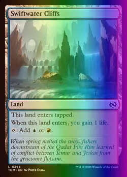 MTG Magic the Gathering Swiftwater Cliffs (268/485) Tarkir Dragonstorm LP FOIL - Image 1