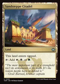 MTG Magic the Gathering Sandsteppe Citadel (266/485) Tarkir Dragonstorm LP - Image 1