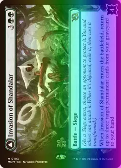 MTG Invasion of Shandalar (193s/200) March of the Machine Promos LP FOIL - Image 1