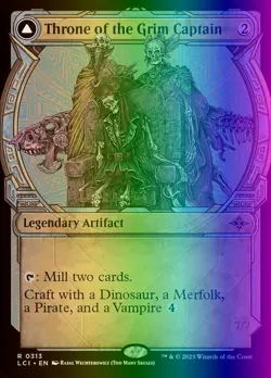 MTG Throne of the Grim Captain (313/542) The Lost Caverns of Ixalan LP FOIL - Image 1