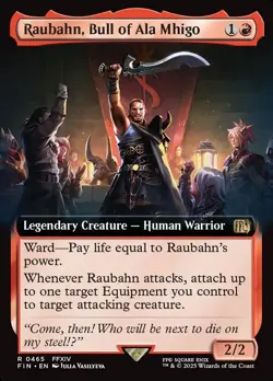 MTG Magic the Gathering Raubahn, Bull of Ala Mhigo (465/764) Final Fantasy NM - Image 1
