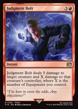 MTG Magic the Gathering Judgment Bolt (559/764) Final Fantasy NM - Image 1