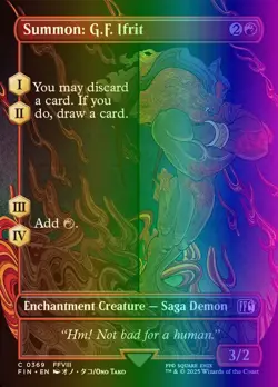 MTG Magic the Gathering Summon: G.F. Ifrit (369/764) Final Fantasy NM FOIL - Image 1