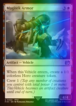 MTG Magic the Gathering Magitek Armor (24/764) Final Fantasy NM FOIL - Image 1