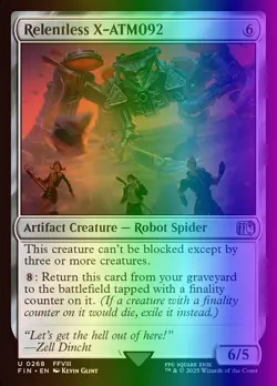 MTG Magic the Gathering Relentless X-ATM092 (268/764) Final Fantasy NM FOIL - Image 1