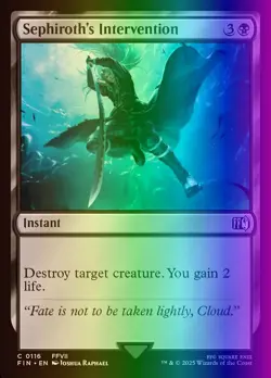 MTG Magic the Gathering Sephiroth's Intervention (116/764) Final Fantasy NM FOIL - Image 1