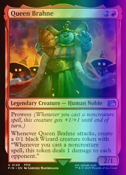 MTG Magic the Gathering Queen Brahne (149/764) Final Fantasy NM FOIL - Image 1