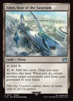 MTG Magic the Gathering Eden, Seat of the Sanctum (277/764) Final Fantasy NM - Image 1