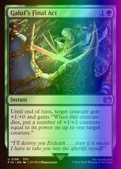 MTG Magic the Gathering Galuf's Final Act (186/764) Final Fantasy LP FOIL - Image 1