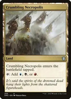 MTG Crumbling Necropolis (205/265) Dominaria United Commander LP - Image 1
