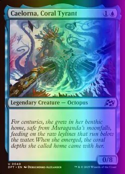 MTG Magic the Gathering Caelorna, Coral Tyrant (40/579) Aetherdrift LP FOIL - Image 1