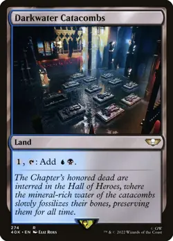 MTG Magic the Gathering Darkwater Catacombs (274/658) Warhammer 40,000 NM - Image 1