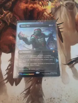 MTG, Waste Not FOIL 132(Borderless) Commander: Teenage Mutant Ninja Turtles TMC - Image 1