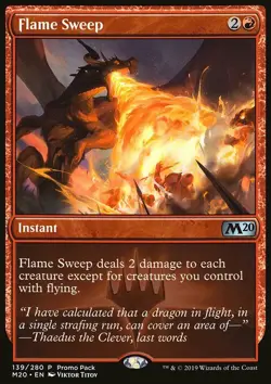 Magic the Gathering MTG Flame Sweep (139) Core Set 2020 Promos NM - Image 1