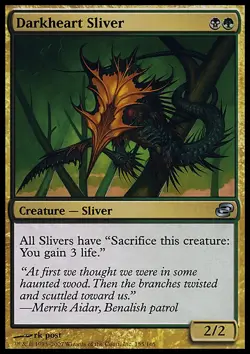 Magic the Gathering MTG Darkheart Sliver (155) Planar Chaos MP - Image 1