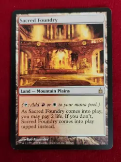 1993-2005 Magic The Gathering MTG Sacred Foundry Ravnica City Of Guilds - Image 1
