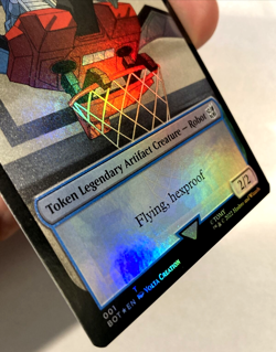 MTG Laserbeak Powerstone 001/007 Double-Sided *FOIL* Token The Brothers' War NM - Image 2