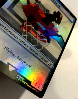 MTG Laserbeak Powerstone 001/007 Double-Sided *FOIL* Token The Brothers' War NM - Image 3